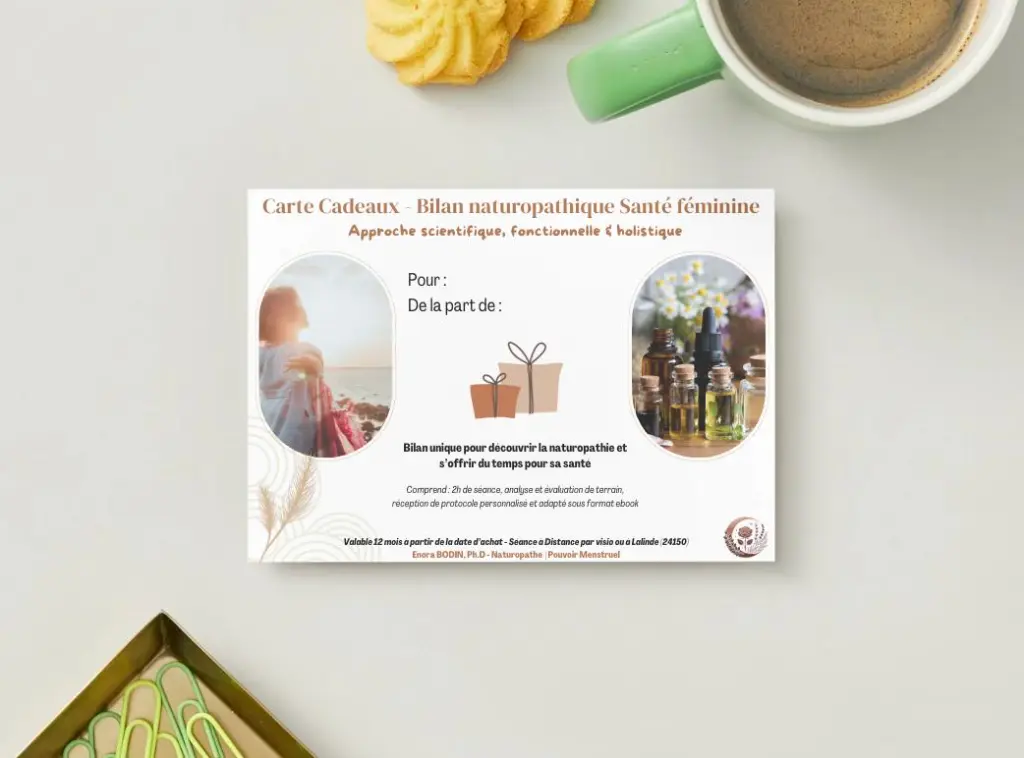 Carte Cadeaux Naturopathie Bilan